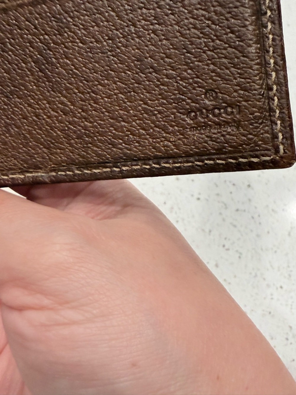 Gucci Brown Leather Card Holder Bi-Fold Wallet - Picture 3 of 6